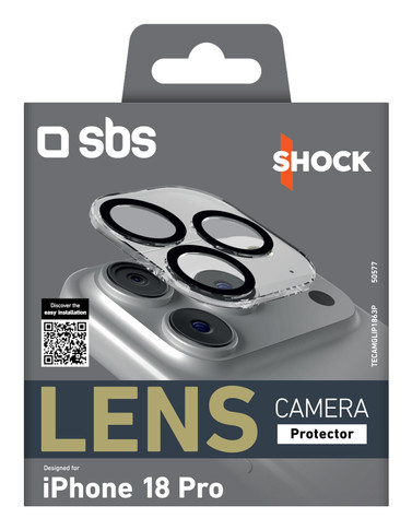 SBS TECAMGLIP1863P protezione per lo schermo e il retro dei telefoni cellulari Protezione per obiettivo della fotocamera Apple 1 pz