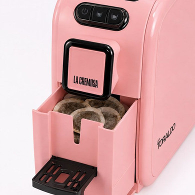 Toraldo La Cremosa Macchina Caffè a Cialde Rosa 1100W 19 Bar