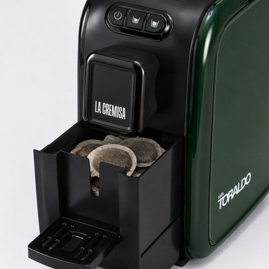 Toraldo La Cremosa Macchina Caffè a Cialde Verde 1100W 19 Bar