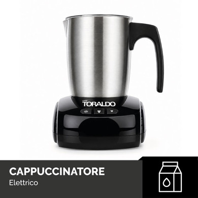 Toraldo Cappuccinatore Montalatte Elettrico Bricco Estraibile - Nero