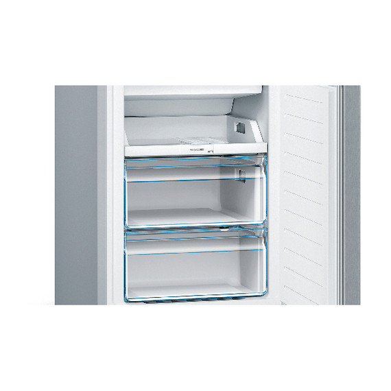Bosch Serie 2 KGN36NLEA Frigorifero combinato da libera installazione 186 x 60 cm Metal look Classe E