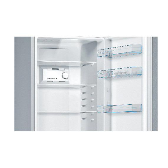 Bosch Serie 2 KGN36NLEA Frigorifero combinato da libera installazione 186 x 60 cm Metal look Classe E