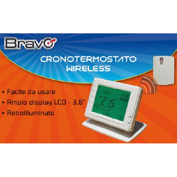 Bravo Cronotermostato Wireless termostato RF Bianco