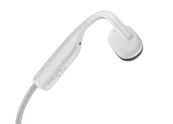 SHOKZ OpenMove Auricolare Wireless A clip, Passanuca Musica e Chiamate USB tipo-C Bluetooth Bianco