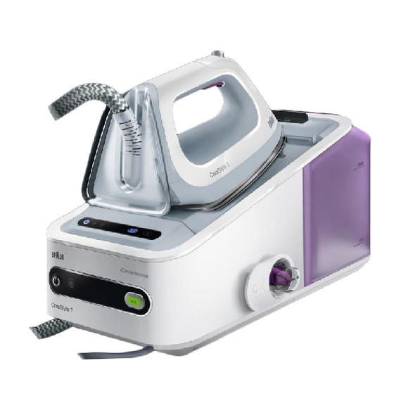 De’Longhi Carestyle Ferro da Stiro a Caldaia 7bar 2L Eloxal Nero, Viola, Argento