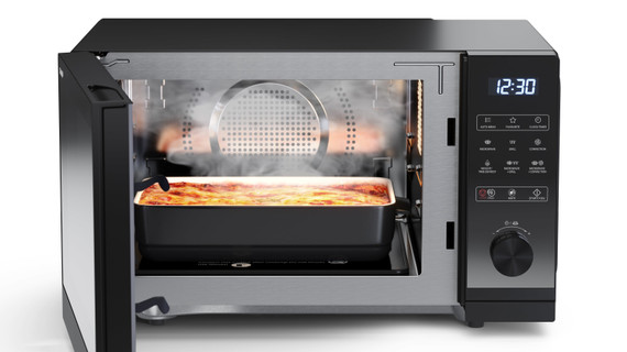 Sharp YC-GC52FE-B forno a microonde Superficie piana Microonde combinato 25 L 900 W Nero