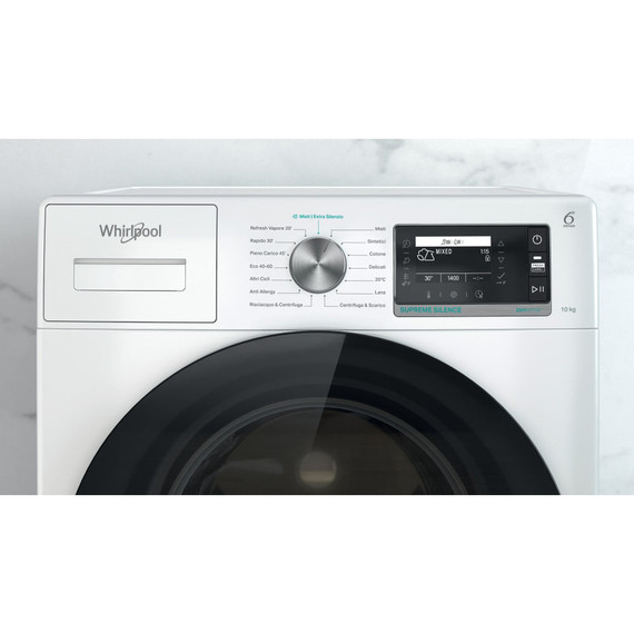 Whirlpool W6 W045WB IT lavatrice Caricamento frontale 10 kg 1400 Giri/min Bianco