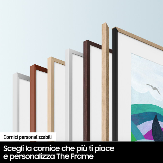 Samsung The Frame TV 4K 50” 50LS03B Smart TV Wi-Fi Black 2022, Processore 4K, Cornice personalizzabile, Display anti-riflesso, Suono dinamico