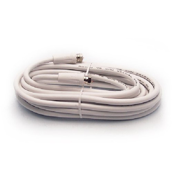 Metronic 438035 cavo coassiale 5 m F Bianco