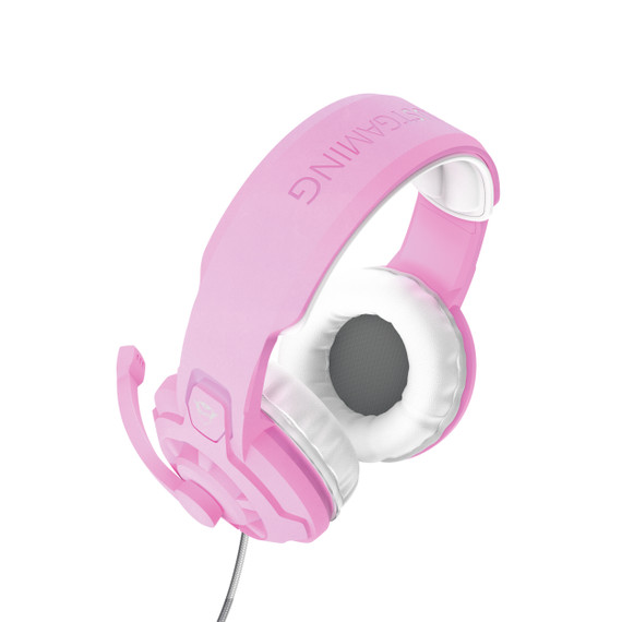 Trust GXT 411P Radius Auricolare Cablato A Padiglione Rosa, Bianco