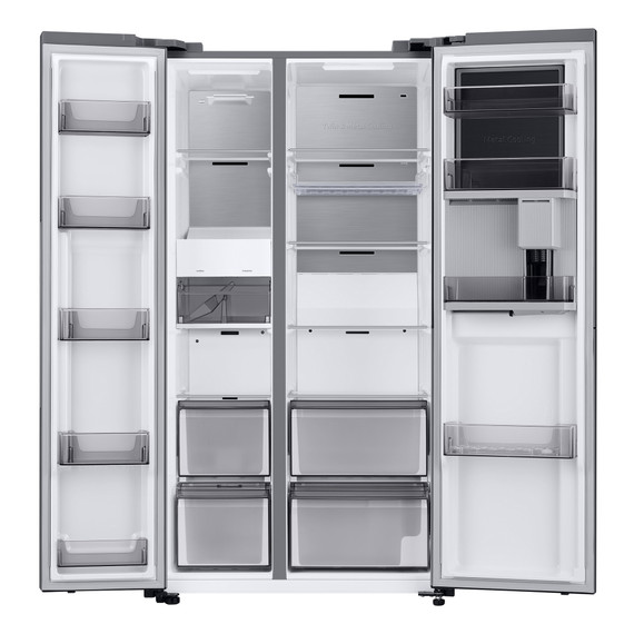 Samsung RH69B8941S9 frigorifero Side by Side con Beverage Center™ Libera installazione con Dispenser con allaccio idrico 645 L Classe E, Inox