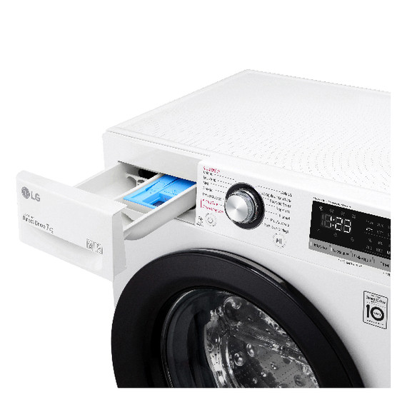 LG F2WV3S7S6E Lavatrice slim 7kg AI DD, Classe D, 1200 giri, Vapore