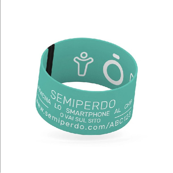 Braccialetto Semiperdo Anti-Smarrimento Bambini | Geolocalizzazione, Notifiche Instantanee, NFC | Sicurezza Senza Abbonamento ACQUAMARINA