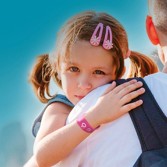 Braccialetto Semiperdo Anti-Smarrimento Bambini | Geolocalizzazione, Notifiche Instantanee, NFC | Sicurezza Senza Abbonamento ACQUAMARINA