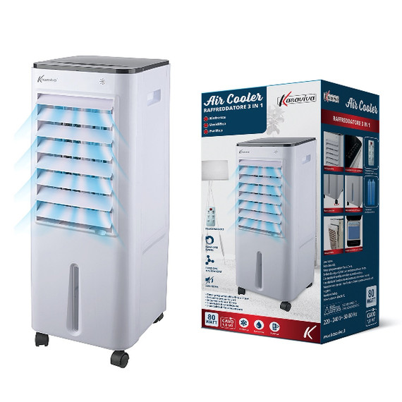 KASAVIVA RAFFREDDATORE D'ARIA AIR COOLER 80W3 IN 1