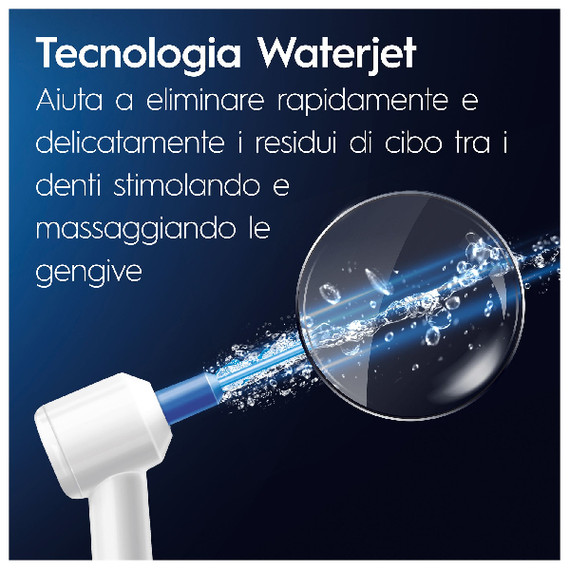 Oral-B Idropulsore Health Center Avanzato con 2 Beccucci Oxyjet, 2 Beccucci Con Getto D’acqua. 1 Idropulsore