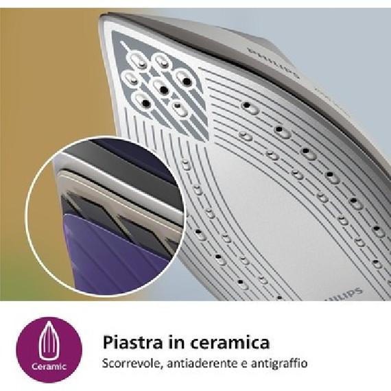 Philips 2000 series PSG2000/80 Ferro generatore di vapore, 2400W, 1.4L, Piastra in ceramica