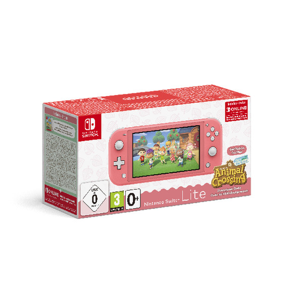 Nintendo Switch Lite (Coral) Animal Crossing: New Horizons Pack + NSO 3 months (LIMITED)
