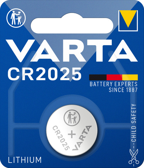Varta LITHIUM Coin CR2025 (Batteria a bottone, 3V) Blister da 1