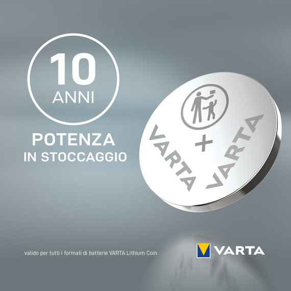 Varta LITHIUM Coin CR2025 (Batteria a bottone, 3V) Blister da 1