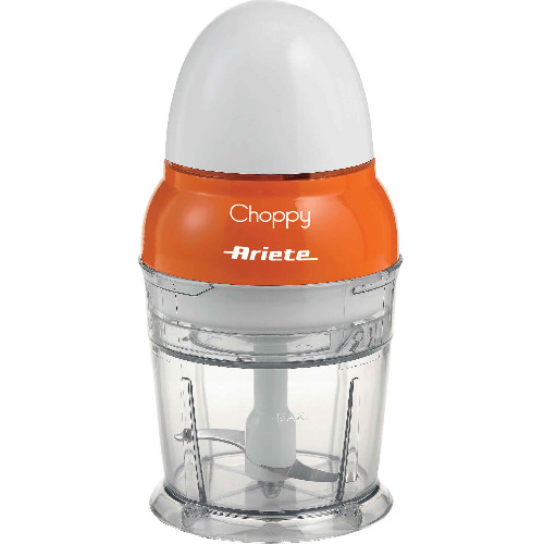 Ariete 1836 Choppy - Tritatutto con lame in Acciaio Inox - si avvia premendo il coperchio - 250 ml - 160 Watt - Arancione