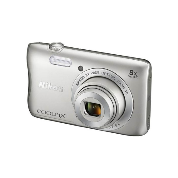 Nikon COOLPIX S3700 1/2.3" Fotocamera compatta 20,1 MP CCD 5152 x 3864 Pixel Argento