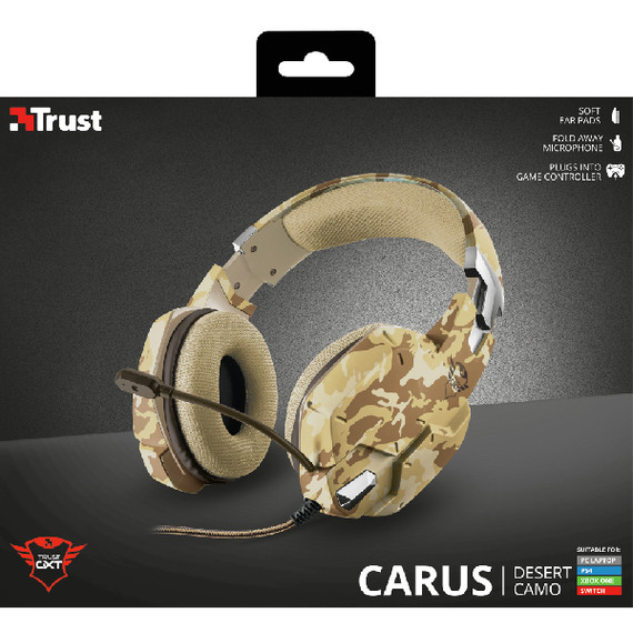 Trust GXT 322D Carus Auricolare Cablato A Padiglione Giocare Mimetico