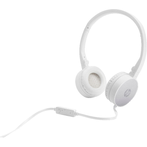 HP H2800 Auricolare Cablato A Padiglione Musica e Chiamate Argento, Bianco