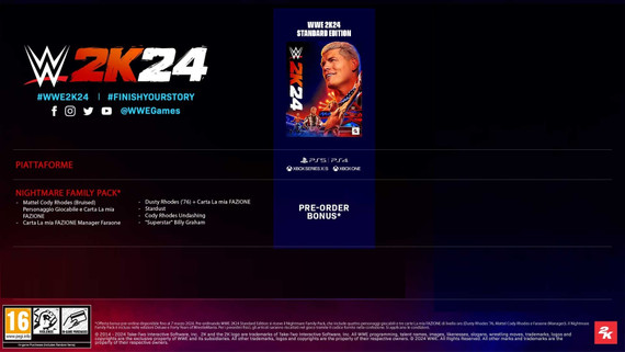 2K WWE 2K24 Standard ITA Xbox One/Xbox Series X