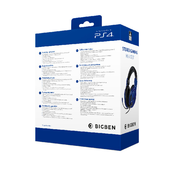 Bigben Interactive PS4OFHEADSETV3G Auricolare Cablato A Padiglione Giocare Blu