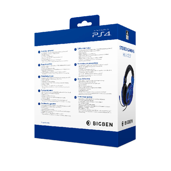 Bigben Interactive PS4OFHEADSETV3G Auricolare Cablato A Padiglione Giocare Blu