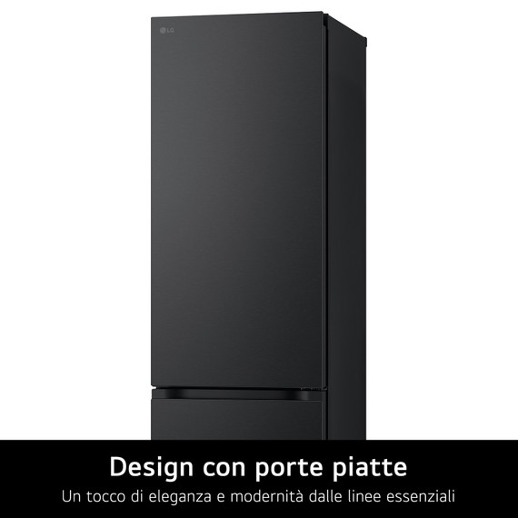 LG GBV3100DEP Frigorifero combinato, Classe D, 344L, Fresh Converter, Porte piatte, Nero