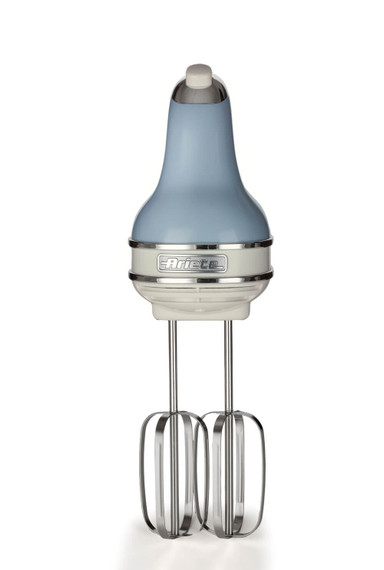 Ariete 1548 Sbattitore Vintage, 450W, 5 velocità, Funzione turbo, 2 fruste, Celeste