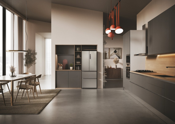 Haier FD 70 Series 3 HFR3718ENMM frigorifero side-by-side Libera installazione 402 L E Acciaio inox