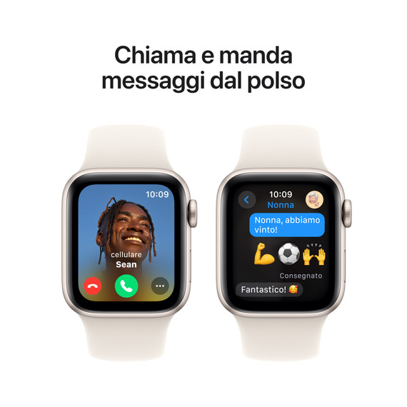 Apple Watch SE GPS 40mm Cassa Alluminio Galassia con Galassia Sport Band - S/M