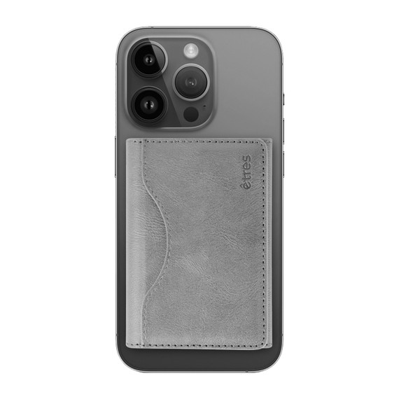 ETRES Smart Wallet Classic Grey Color SNAP CONNECT Grigio