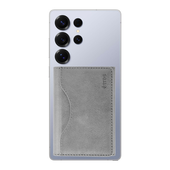 ETRES Smart Wallet Classic Grey Color SNAP CONNECT Grigio