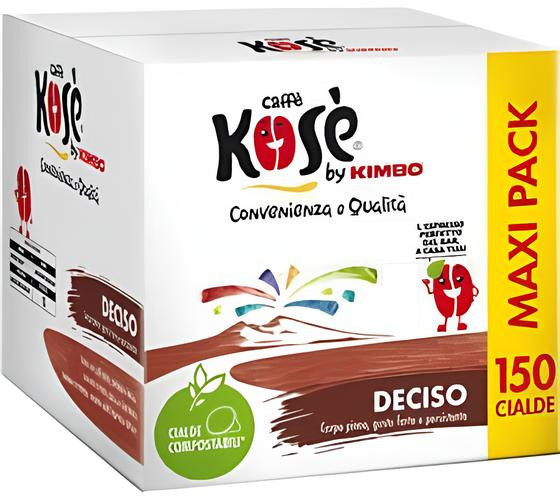 Kosè by Kimbo Cialde ESE 44mm Deciso 150 pz - Compostabili