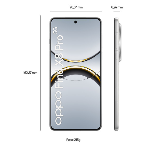 OPPO Find X8 Pro 5G AI Smartphone, Quadrupla Fotocamera 50+50+50+50MP, Selfie 32MP, Display 6.78” 120HZ AMOLED 1.5K, 5910mAh, RAM 16GB (+12GB) +ROM 512GB, [Versione Italia], Pearl White