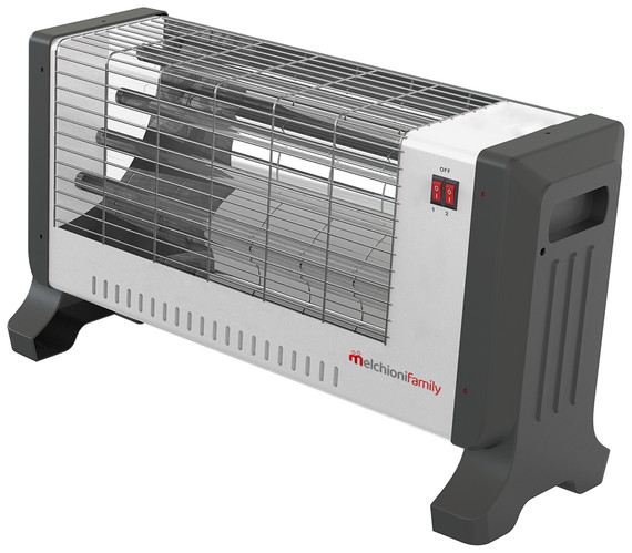 Stufa al Quarzo Melchioni Vesuvio 600W/1200W - Compatta e Potente