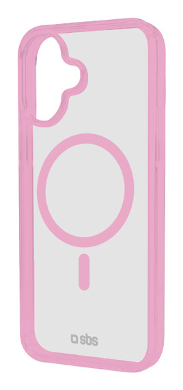 SBS TEMAGCOLIP1661P custodia per cellulare 15,5 cm (6.1") Cover Rosa, Trasparente