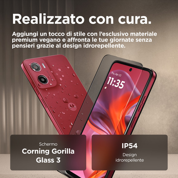 Motorola moto g05 16,9 cm (6.67") Doppia SIM Android 15 4G USB tipo-C 4 GB 256 GB 5200 mAh Rosso