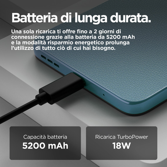Motorola moto e15 16,9 cm (6.67") Doppia SIM Android 14 Go edition 4G USB tipo-C 2 GB 64 GB 5200 mAh Blu