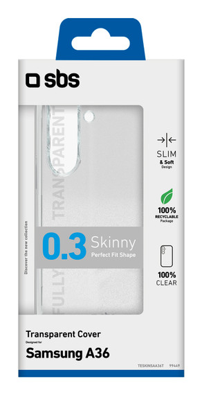 SBS TESKINSAA36T custodia per cellulare 17 cm (6.7") Cover Trasparente