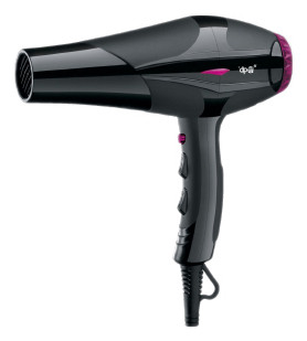 Asciugacapelli Professionale 2200W Nero
