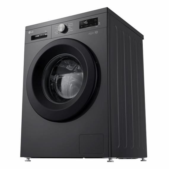 LG F4NX1009NMB Lavatrice smart 9kg, Classe A, 1400 giri, 6 Motion, Allergy Care, Black