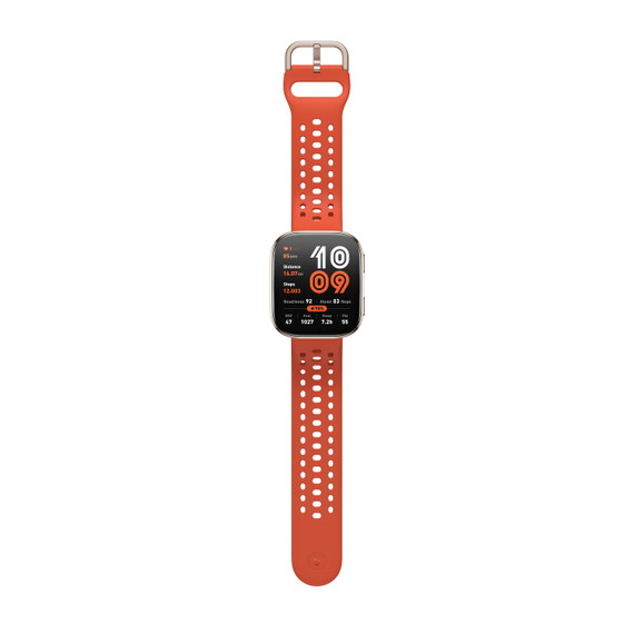 Amazfit Bip 6 Red 5 cm (1.97") AMOLED Digitale 390 x 450 Pixel Touch screen Oro GPS (satellitare)