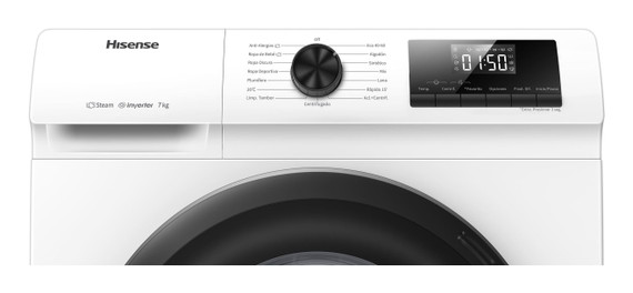 Hisense WFQP701219VM lavatrice Caricamento frontale 7 kg 1200 Giri/min Bianco