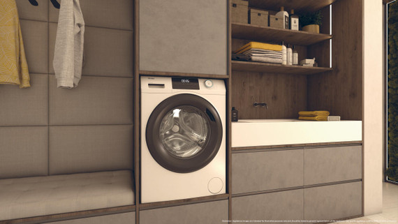 Haier HW90-BP14929A-S lavatrice Caricamento frontale 9 kg 1400 Giri/min Bianco