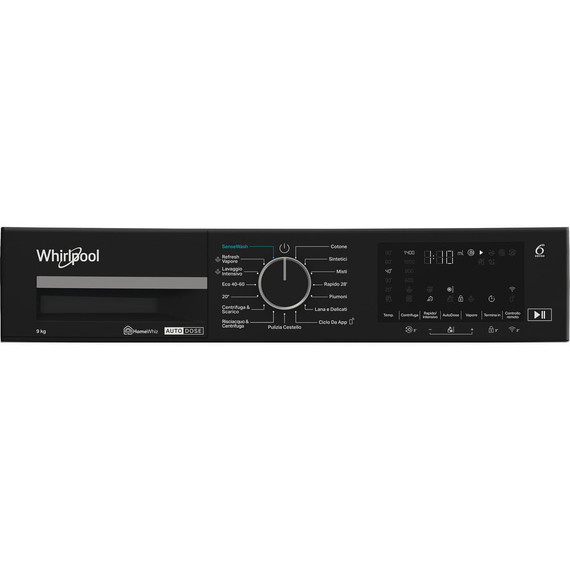 Whirlpool Lavatrice smart connessa con WiFi - WPM 911W ADS IT - SenseWash